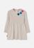 Robe avec fleurs au crochet Beige 1 - vertbaudet enfant 