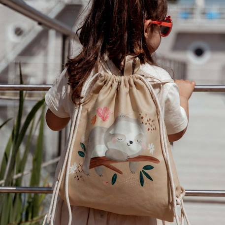 Sac à cordon enfant imperméable pour école piscine et sport Beige+Bleu+Orange+Rose+Vert+Vert menthe 2 - vertbaudet enfant 