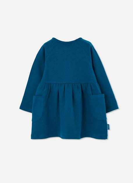 Robe maille imprimée de fleurs Bleu 2 - vertbaudet enfant 