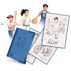 Jouet-Recharge kidydraw pad 30 cartes à décalquer dès 8 ans
