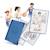 Recharge kidydraw pad 30 cartes à décalquer dès 8 ans Camel+Denim+Violet 6 - vertbaudet enfant 