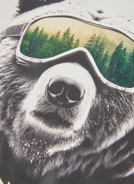 T-shirt garçon en maille imprimé ours Blanc 4 - vertbaudet enfant 