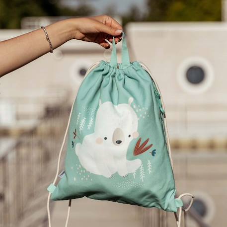 Sac à cordon enfant imperméable pour école piscine et sport Beige+Bleu+Orange+Rose+Vert+Vert menthe 32 - vertbaudet enfant 