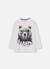 T-shirt garçon en maille imprimé ours Blanc 2 - vertbaudet enfant 