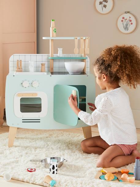 Cuisine en bois FSC® design caramel+vert 12 - vertbaudet enfant 