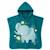 Poncho de bain enfant à capuche en coton animaux Bleu+Orange+Rose+Vert paon 1 - vertbaudet enfant 