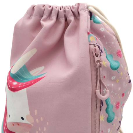 Sac à cordon enfant imperméable pour école piscine et sport Beige+Bleu+Orange+Rose+Vert+Vert menthe 21 - vertbaudet enfant 