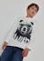 T-shirt garçon en maille imprimé ours Blanc 1 - vertbaudet enfant 