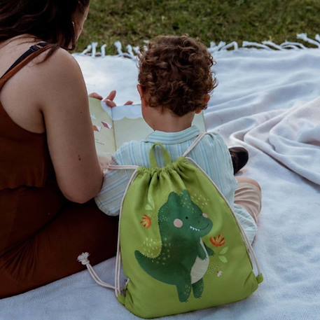 Sac à cordon enfant imperméable pour école piscine et sport Beige+Bleu+Orange+Rose+Vert+Vert menthe 25 - vertbaudet enfant 