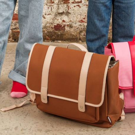 Cartable a4 primaire 38 cm Beige, marron+Marron, beige+Rouge, rose 10 - vertbaudet enfant 