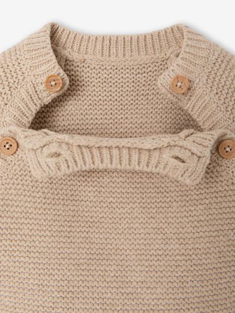Ensemble 3 pièces naissance mixte beige chiné 6 - vertbaudet enfant 