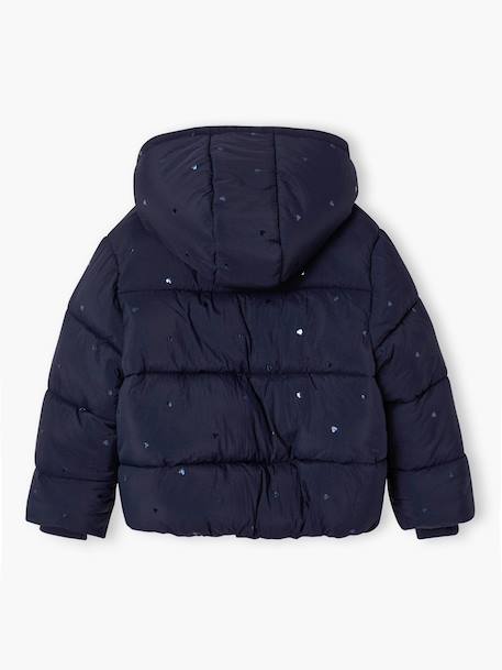 Doudoune à capuche fille bleu+marine 7 - vertbaudet enfant 