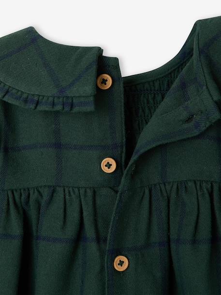Robe bébé en flanelle vichy terracotta+vert 11 - vertbaudet enfant 