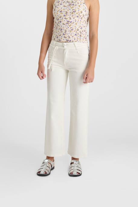 Pantalon flare en jeans alexgi White 1 - vertbaudet enfant 