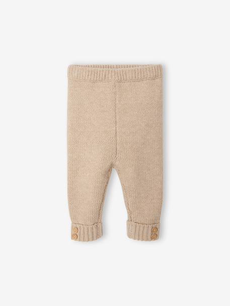 Ensemble 3 pièces naissance mixte beige chiné 3 - vertbaudet enfant 