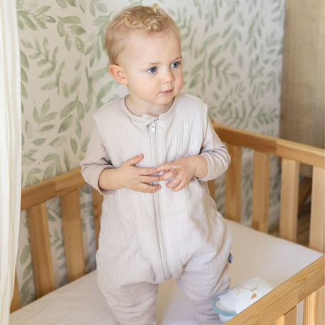 Turbulette à pieds bébé #a0b5a5+#e0cda9 6 - vertbaudet enfant 