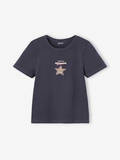 -T-shirt manches courtes fille cropped