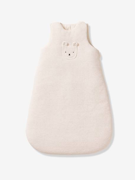 Gigoteuse velours manches amovibles` beige chiné 2 - vertbaudet enfant 