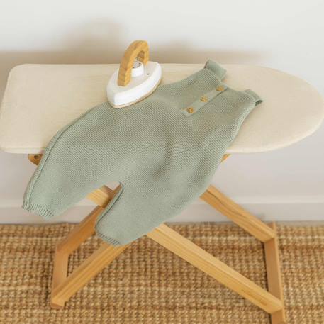 Salopette en maille #a0b5a5+#caab8a+#d6bab2+#e0cda9 3 - vertbaudet enfant 