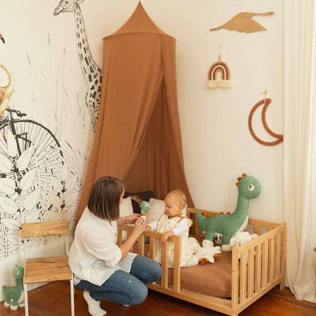 Ciel de lit pour bébé #9e724c+#b27068+#e0cda9+Azul 3 - vertbaudet enfant 