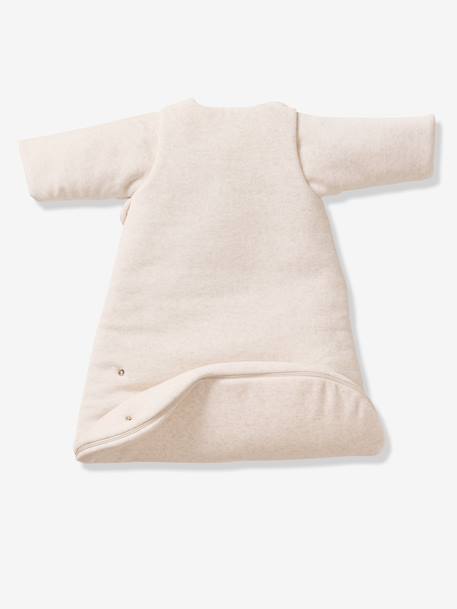 Gigoteuse velours manches amovibles` beige chiné 6 - vertbaudet enfant 
