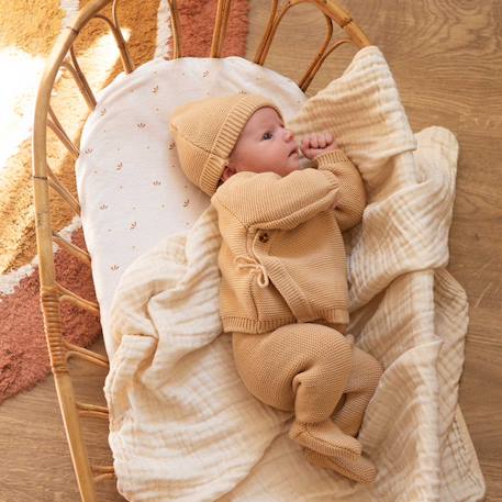 Pantalon bébé maille #caab8a+#e0cda9 4 - vertbaudet enfant 