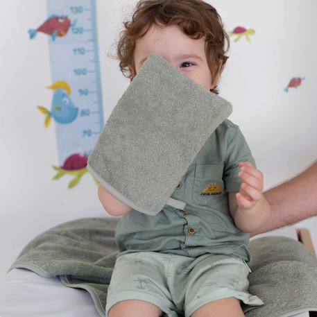 Gants de toilette bébé #cce8d2+#d5d5d5+#e0cda9+#f2dddb 2 - vertbaudet enfant 