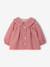 Blouse bébé imprimée en velours rose+vanille 1 - vertbaudet enfant 