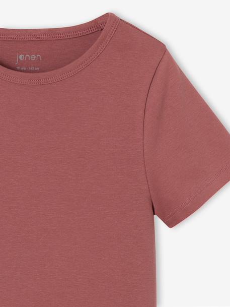 Lot de 2 T-shirts courts fille encre+vieux rose 10 - vertbaudet enfant 
