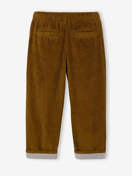 Pantalon large garçon cappuccino+lichen 12 - vertbaudet enfant 