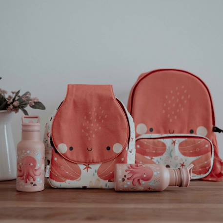 Bouteille isotherme slurpy la pieuvre 350 ml Rose 4 - vertbaudet enfant 