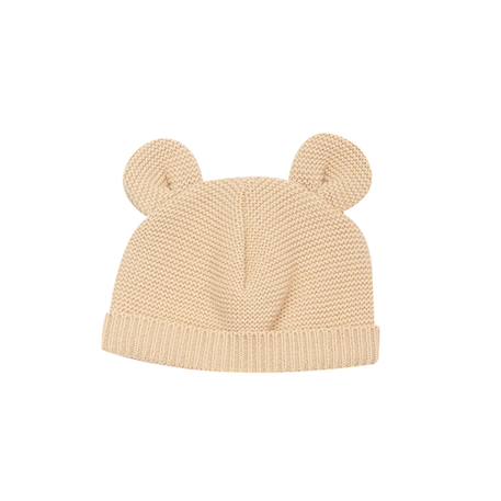 Bébé-Accessoires-Chapeau-Bonnet en maille avec des petites oreilles