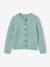 Gilet fille loose maille mousseuse bleu pétrole+gris chiné+menthe+rose+violine 12 - vertbaudet enfant 