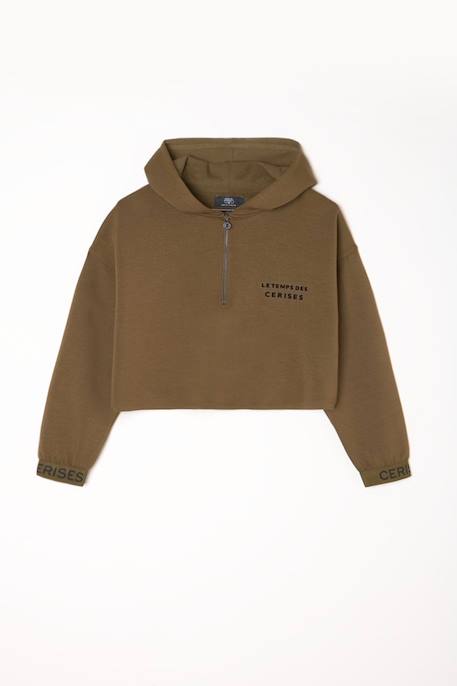 Sweat-shirt capuche joiagi Chocolat 3 - vertbaudet enfant 