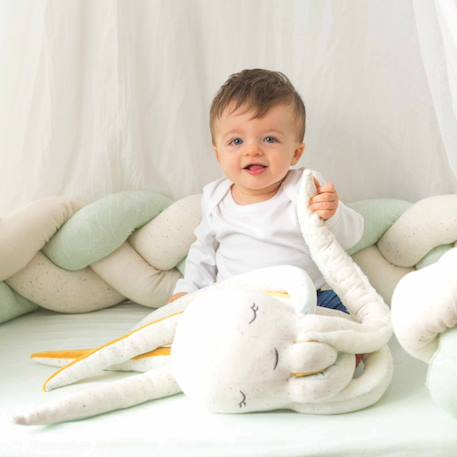 Peluche poulpie la pieuvre #cce8d2+#ece7d8+#edbe00+Blanc 5 - vertbaudet enfant 