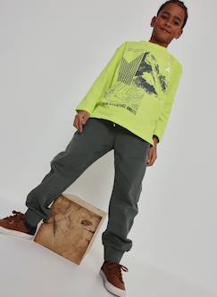 Garçon-T-shirt, polo, sous-pull-T-shirt garçon maille imprimé montagne