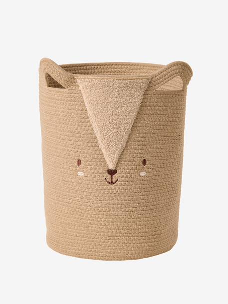 Panier en corde de coton écureuil moka 2 - vertbaudet enfant 