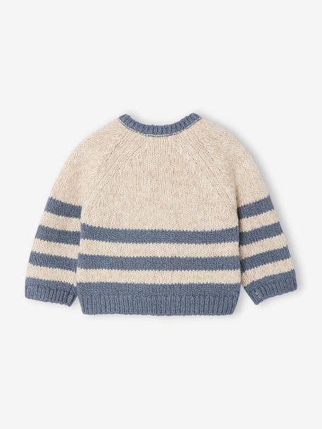 Pull tricot bébé garçon beige chiné 2 - vertbaudet enfant 