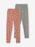 Lot de 2 leggings fille Basics beige+bleu nuit+bois de rose+gris foncé+indigo+kaki+vert sauge 13 - vertbaudet enfant 
