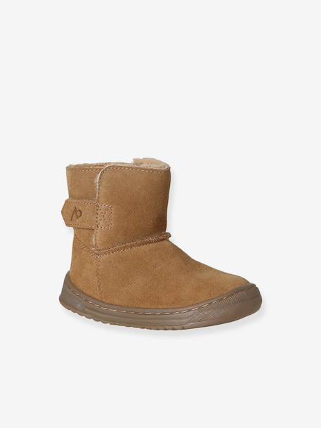 Chaussures premiers pas bébé boots cuir marron 1 - vertbaudet enfant 
