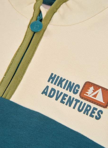 Sweat-shirt garçon molleton hiking adventures Blanc 3 - vertbaudet enfant 