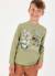 T-shirt garçon en maille imprimé ours aventure Vert 1 - vertbaudet enfant 