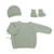 Trousseau naissance bébé en maille #a0b5a5+#b27068+#edbe00+#ffffff 1 - vertbaudet enfant 