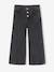 Jean large fille denim noir 1 - vertbaudet enfant 