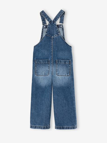 Salopette fille large en denim bleu moyen+denim black+denim gris+stone 2 - vertbaudet enfant 