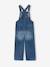 Salopette fille large en denim bleu moyen+denim black+denim gris+stone 2 - vertbaudet enfant 