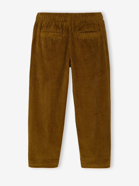 Pantalon large garçon cappuccino+lichen 11 - vertbaudet enfant 