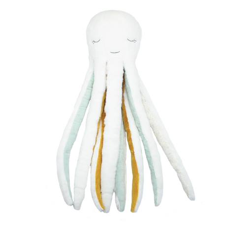 Peluche poulpie la pieuvre #cce8d2+#ece7d8+#edbe00+#ffffff 15 - vertbaudet enfant 