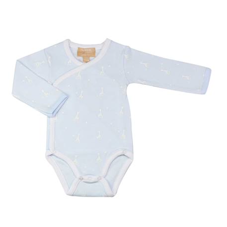 Body bébé ouverture croisé sophie la girafe® #b0cce6+#f2dddb+#ffffff 1 - vertbaudet enfant 