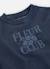 Sweat-shirt fille molleton imprimé fleurs Bleu 4 - vertbaudet enfant 